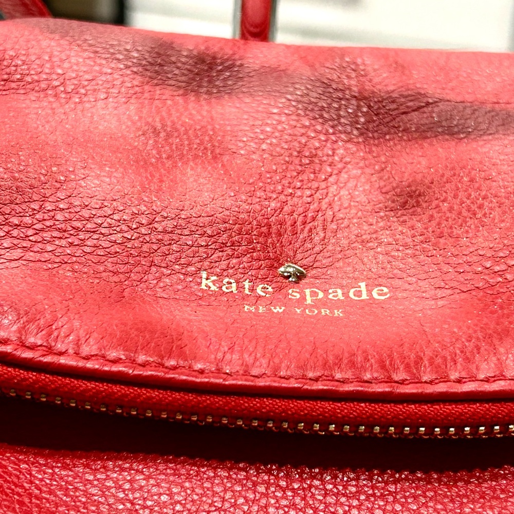 Kate Spade New York Top Handle Bag, Red Leather
With Gold-Tone Hardware - Picture 7 of 11